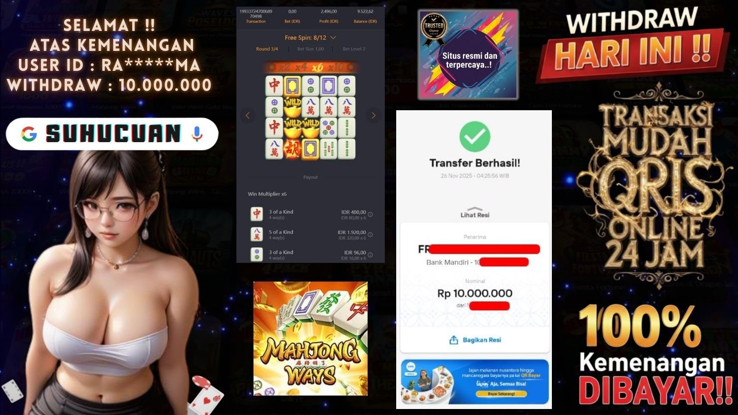 SUHUCUAN JACKPOT SLOT MAHJONG WAYS